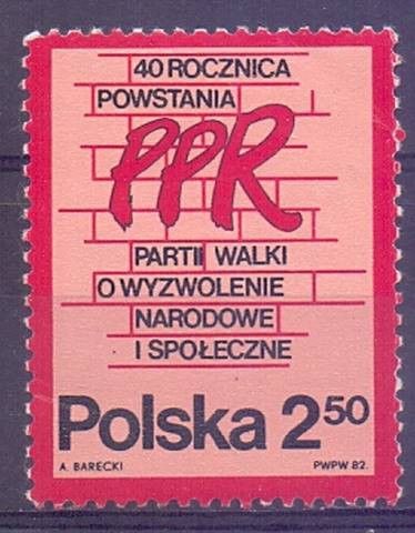 Znaczek Polska 1982 Mi 2792 Fi 2644 Czyste **
