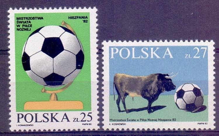 Znaczek Polska 1982 Mi 2812-2813 Fi 2664-2665 Czyste **