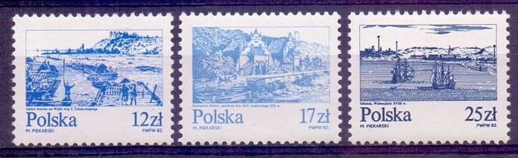 Znaczek Polska 1982 Mi 2833-2835 Fi 2685-2687 Czyste **