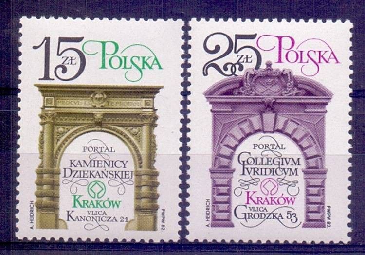 Znaczek Polska 1982 Mi 2841-2842 Fi 2693-2694 Czyste **