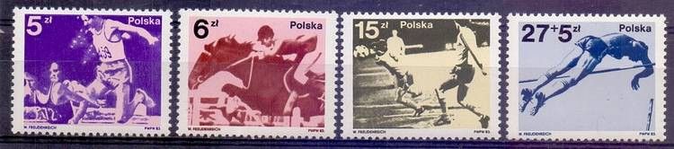 Znaczek Polska 1983 Mi 2862-2865 Fi 2714-2717 Czyste **