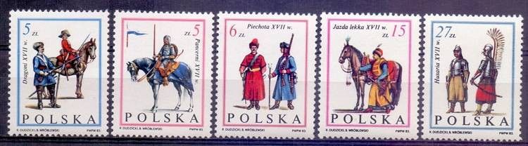 Znaczek Polska 1983 Mi 2870-2874 Fi 2722-2726 Czyste **