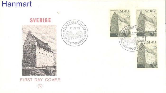 Znaczek Szwecja 1970 Mi 681 FDC