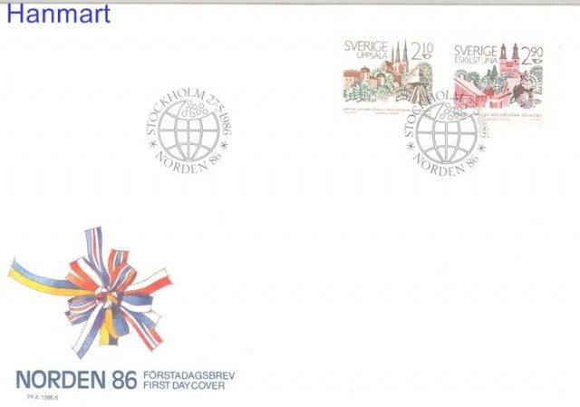 Znaczek Szwecja 1986 Mi 1395-1396 FDC