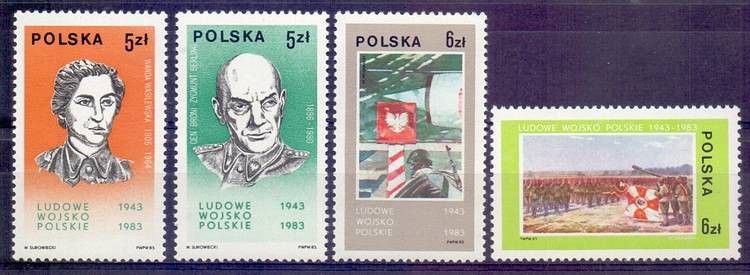 Znaczek Polska 1983 Mi 2883-2886 Fi 2735-2738 Czyste **