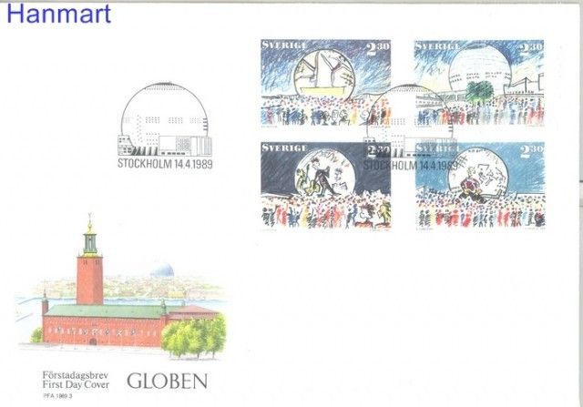 Znaczek Szwecja 1989 Mi 1530-1533 FDC