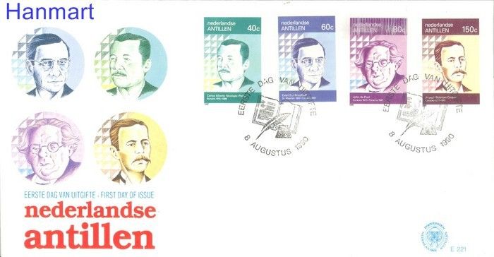 Znaczek Antyle Holenderskie 1990 Mi 690-693 FDC