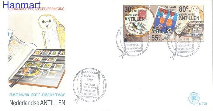 Znaczek Antyle Holenderskie 1989 Mi 652-654b FDC