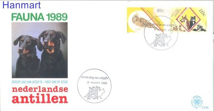 Znaczek Antyle Holenderskie 1989 Mi 656-657b FDC
