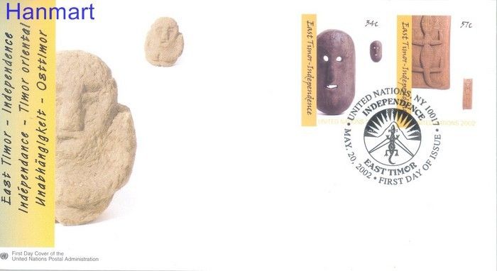 Znaczek Narody Zjednoczone Nowy Jork 2002 Mi 894-895 FDC