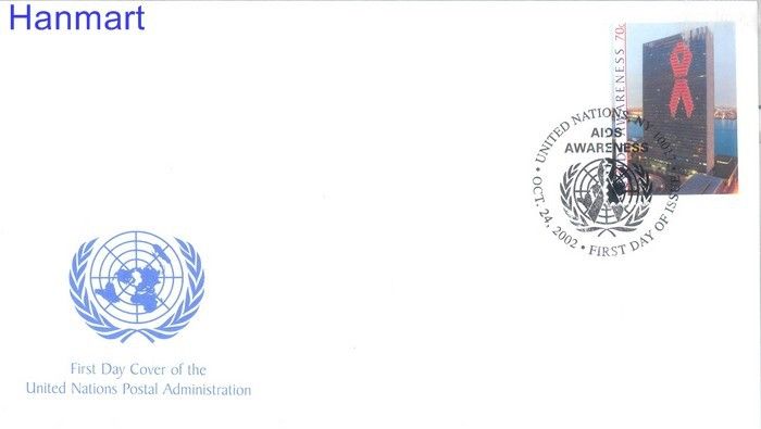 Znaczek Narody Zjednoczone Nowy Jork 2002 Mi 912 FDC