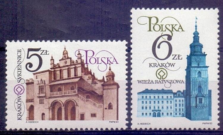 Znaczek Polska 1983 Mi 2889-2890 Fi 2741-2742 Czyste **
