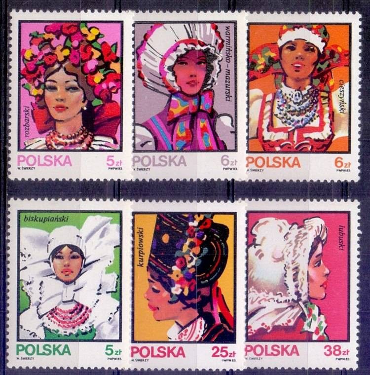 Znaczek Polska 1983 Mi 2891-2896 Fi 2743-2748 Czyste **