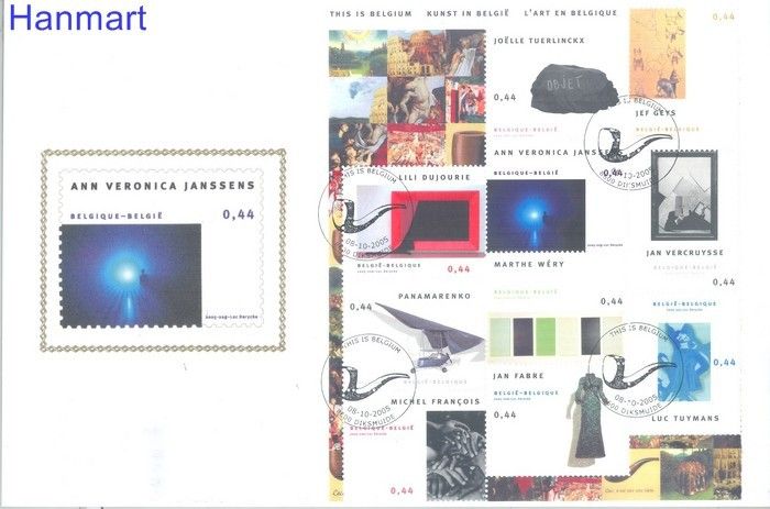 Znaczek Belgia 2005 Mi ark3487-3496 FDC