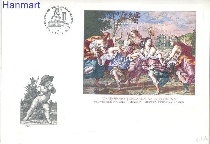 Znaczek Słowacja 2012 Mi bl41 FDC