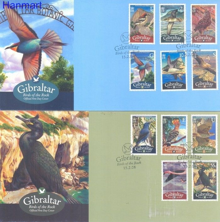 Znaczek Gibraltar 2008 Mi 1247-1257 FDC