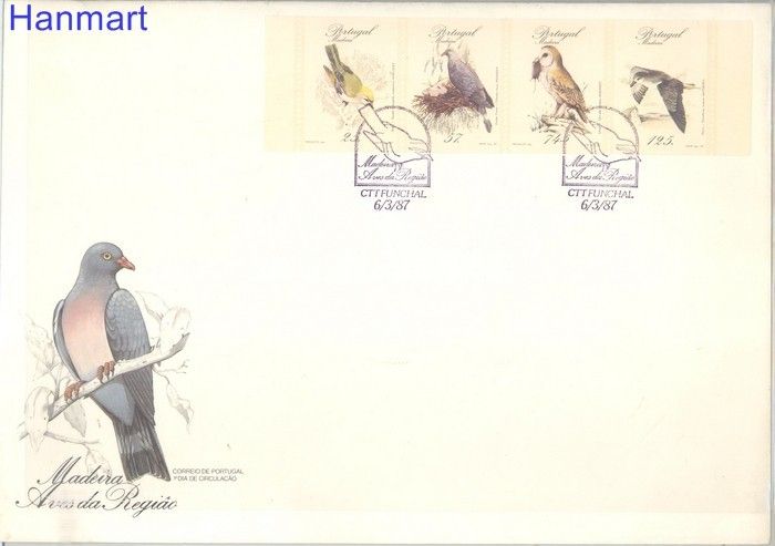 Znaczek Madera 1987 Mi 111-114C FDC