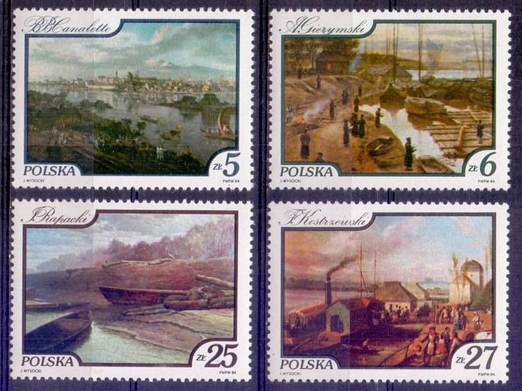 Znaczek Polska 1984 Mi 2921-2924 Fi 2773-2776 Czyste **