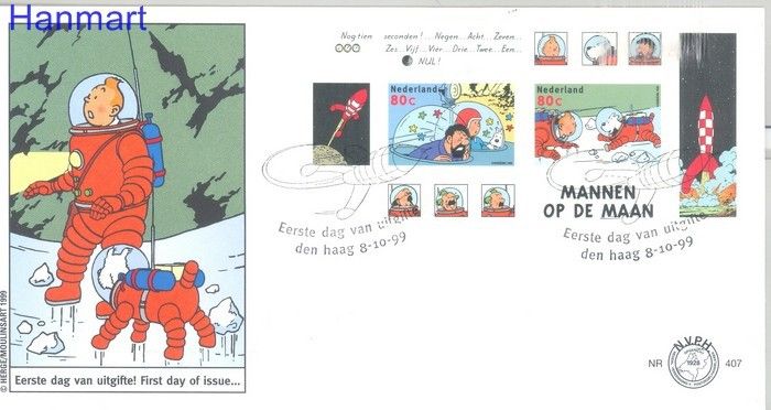 Znaczek Holandia 1999 Mi bl 60 FDC