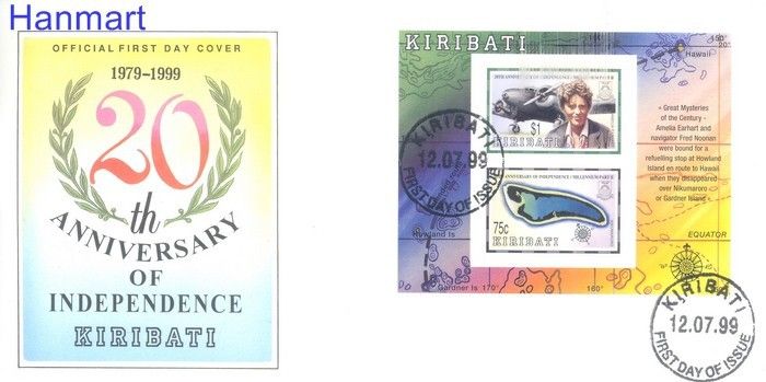Znaczek Kiribati 1999 Mi bl40 FDC