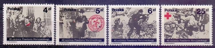 Znaczek Polska 1984 Mi 2930-2933 Fi 2782-2785 Czyste **