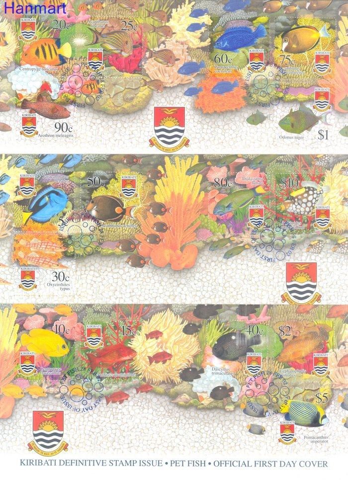 Znaczek Kiribati 2002 Mi 855-870 FDC