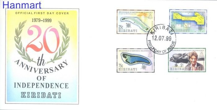Znaczek Kiribati 1999 Mi 801-804 FDC