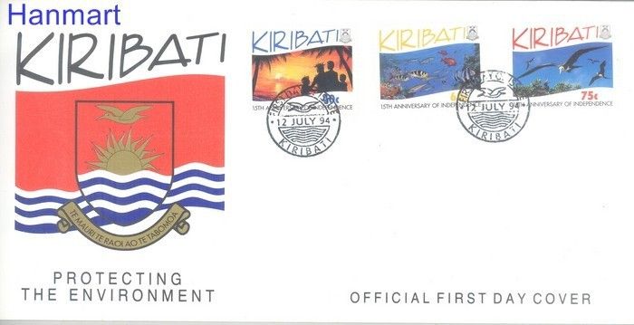 Znaczek Kiribati 1994 Mi 669-671 FDC