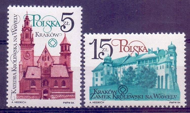 Znaczek Polska 1984 Mi 2952-2953 Fi 2804-2805 Czyste **