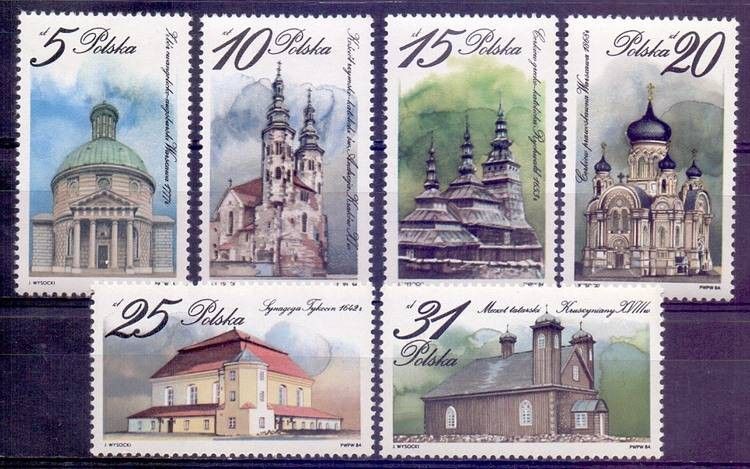 Znaczek Polska 1984 Mi 2954-2959 Fi 2806-2811 Fi 2806-2811 Czyste **