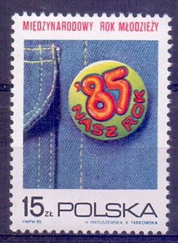 Znaczek Polska 1985 Mi 2969 Fi 2821 Czyste **