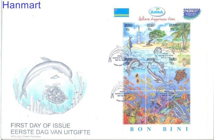 Znaczek Aruba 1997 Mi bl1 FDC