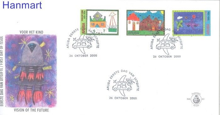 Znaczek Aruba 2000 Mi 264-266 FDC