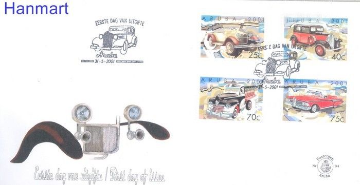 Znaczek Aruba 2001 Mi 273-276 FDC