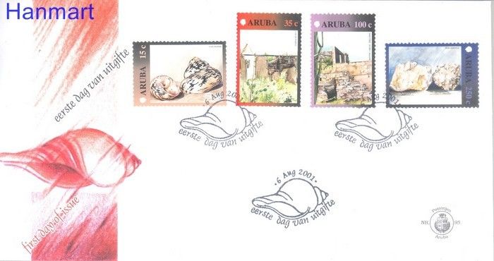 Znaczek Aruba 2001 Mi 277-280 FDC