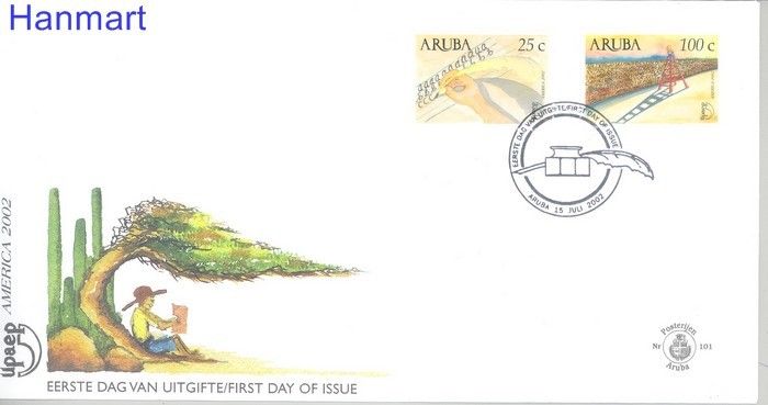 Znaczek Aruba 2002 Mi 293-294 FDC
