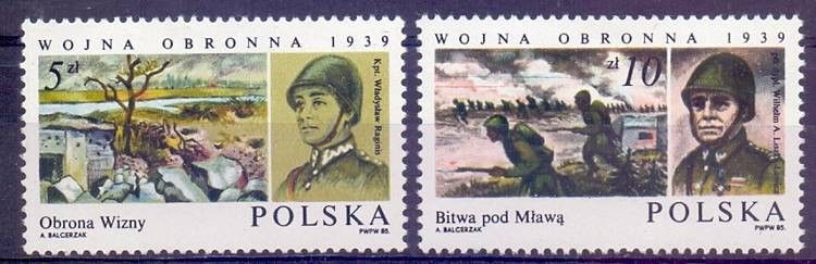 Znaczek Polska 1985 Mi 2991-2992 Fi 2843-2844 Czyste **