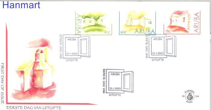 Znaczek Aruba 2003 Mi 301-303 FDC