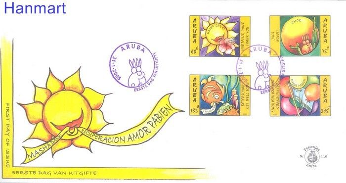 Znaczek Aruba 2005 Mi 339-342 FDC