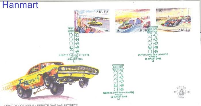 Znaczek Aruba 2005 Mi 343-345 FDC