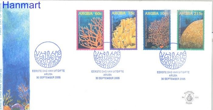 Znaczek Aruba 2005 Mi 358-361 FDC