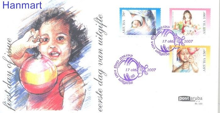 Znaczek Aruba 2007 Mi 396-398 FDC