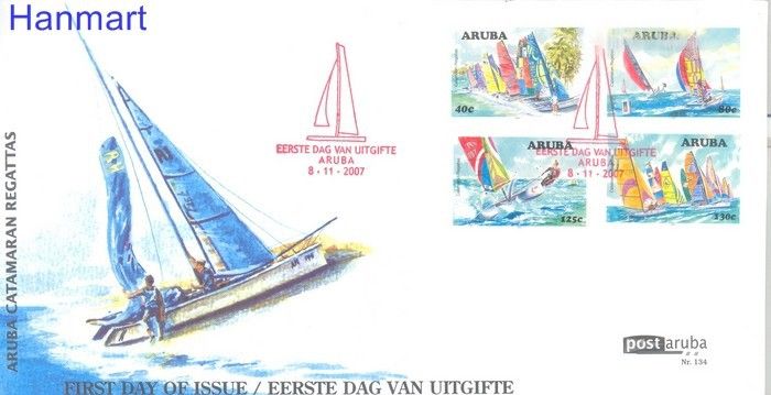 Znaczek Aruba 2007 Mi 399-402 FDC