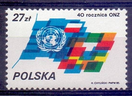 Znaczek Polska 1985 Mi 3004 Fi 2856 Czyste **