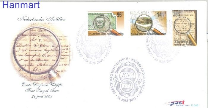 Znaczek Antyle Holenderskie 2003 Mi 1205-1207 FDC