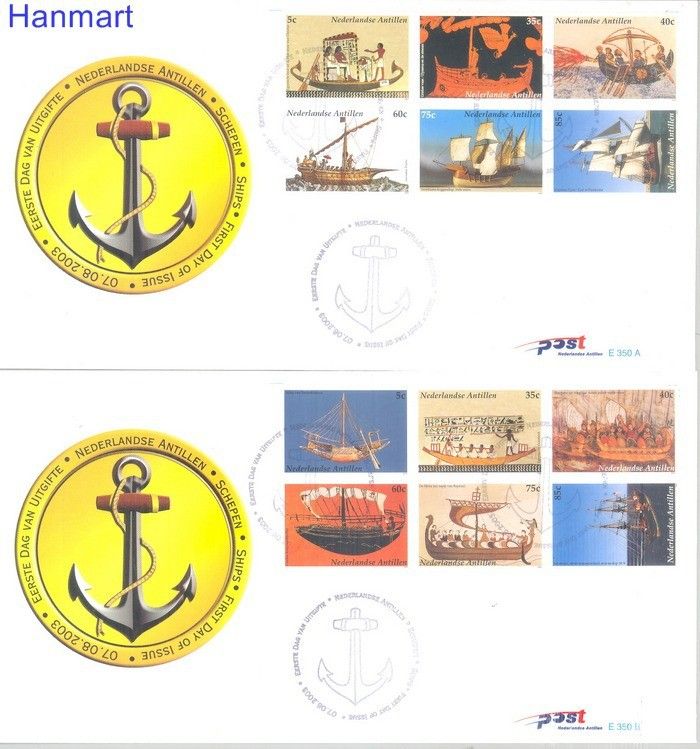 Znaczek Antyle Holenderskie 2003 Mi 1212-1223 FDC