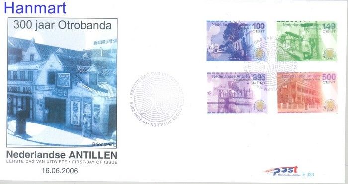 Znaczek Antyle Holenderskie 2006 Mi 1457-1460b FDC