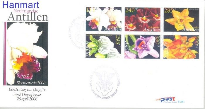 Znaczek Antyle Holenderskie 2006 Mi 1440-1445 FDC
