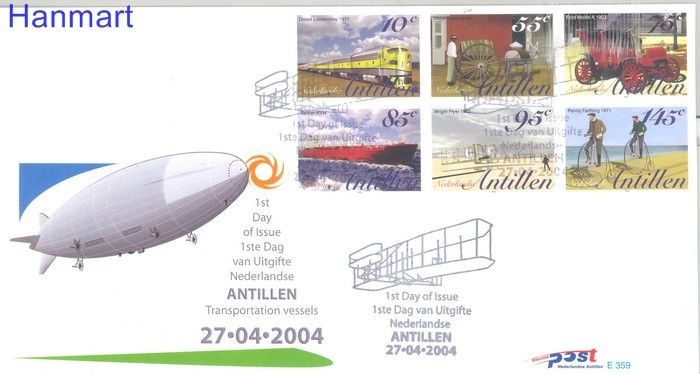 Znaczek Antyle Holenderskie 2004 Mi 1286-1291 FDC