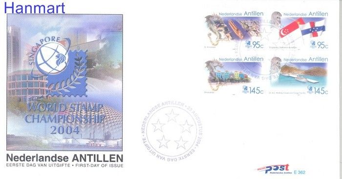 Znaczek Antyle Holenderskie 2004 Mi 1311-1314 FDC